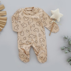 Чоловічок Міккі Бежевий (Інтерлок) 62 (3-6міс)