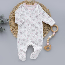 Чоловічок Котики Рожевий (Інтерлок) 56 (0-3міс)