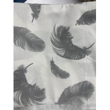 Бавовняна пелюшка Пір’їнки Сірий 90/80