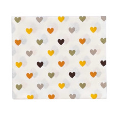 Бавовняна пелюшка Сердечка Помаранчевий 90/80