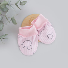 Царапки Міккі Рожевий (Рубчик) 56 (0-3міс)