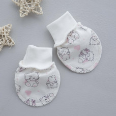 Царапки Котики Рожевий (Футер - з начосом) 56 (0-3міс)