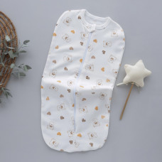 Коконпелюшка на змійці Ведмедики Сердечка (Інтерлок) 56 (0-3міс)