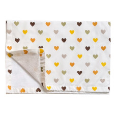 Пелюшка непромокаюча Сердечка помарачевий 50/70