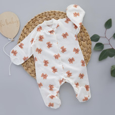 Чоловічок Ведмедики плюшевий (Футер - з начосом) 56 (0-3міс)