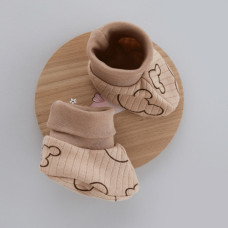 Пінетки Міккі Бежевий (Рубчик) 56 (0-3міс)