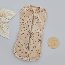 Коконпелюшка на змійці Міккі Бежевий (Інтерлок) 56 (0-1міс)