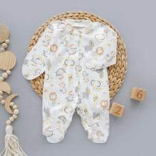 Чоловічок Звірята Сірий (Інтерлок) 56 (0-1міс)