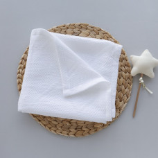 Плед Вафелька Білий 105/75