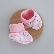 Пінетки Міккі Рожевий (Рубчик) 56 (0-3міс)