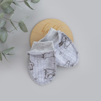 Царапки Зайчик Сірий (Рубчик) 56 (0-3міс)