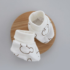 Пінетки Міккі Молочний (Інтерлок) 56 (0-3міс)