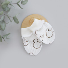 Царапки Міккі Молочний (Рубчик) 56 (0-3міс)