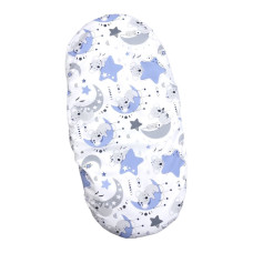 Непромокаюче простирадло на гумці в коляску Коала Блакитний 80/40