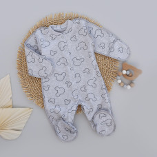 Чоловічок Міккі Сірий (Інтерлок) 56 (0-3міс)