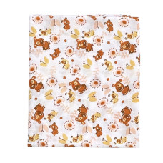 Ситцева пелюшка Собачки Коричневий 90/80