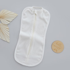 Коконпелюшка на змійці Молочний (Рубчик) 56 (0-1міс)