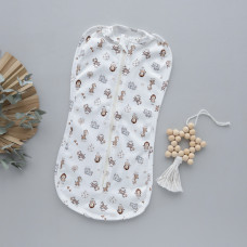 Коконпелюшка на змійці Звірята Бежевий (Інтерлок) 56 (0-1міс)