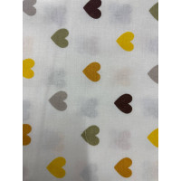 Бавовняна пелюшка Сердечка Помаранчевий 90/80