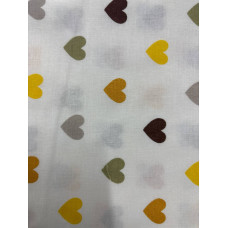 Бавовняна пелюшка Сердечка Помаранчевий 90/80