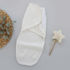 Коконпелюшка на липучці Молочний (Рубчик) 56 (0-1міс)