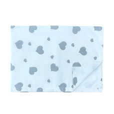 Непромокаюча пелюшка Сердечка Сірі на Білому 50/70