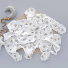 Набір 4в1: Чоловічок, льоля, повзунки та шапочка Коали (Футер - з начосом) 62 (3-6міс)