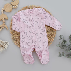 Чоловічок Міккі Рожевий (Рубчик) 62 (3-6міс)