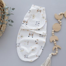 Коконпелюшка на липучці Ведмедики Мордочки (Інтерлок) 56 (0-1міс)