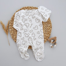 Чоловічок Міккі Молочний (Інтерлок) 62 (3-6міс)